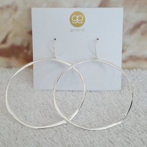 New gorjana G Ring Circle Drop Earrings